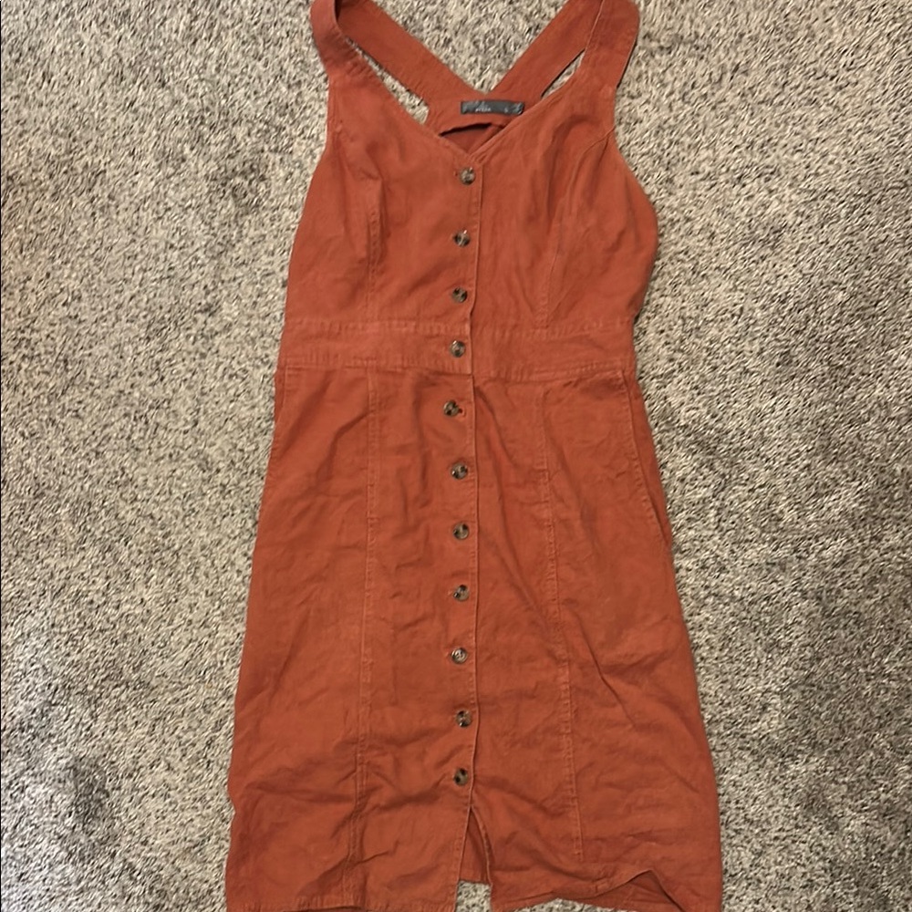 Toad&Co Orange Halter Sundress Casual